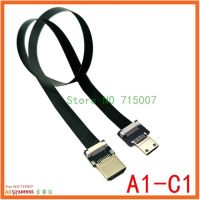 【♘COD Free Cas♘】 fangyili A1 Fpv Micro Hdmi Mini Hdmi อะแดปเตอร์90องศา5ซม.-100ซม. ริบบิ้น Fpc ระยะสาย Hdmi แบน20พินหัวเชื่อมปลั๊ก