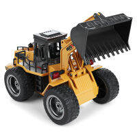 HUINA 1520 6CH RC Bulldozer ขนาด 1/18 รถตักดิน ล้อยาง บังคับด้วยรีโมท ไร้สาย 2.4 Ghz. ทำงานได้เหมือนจริง (ส่งจากประเทศไทย)