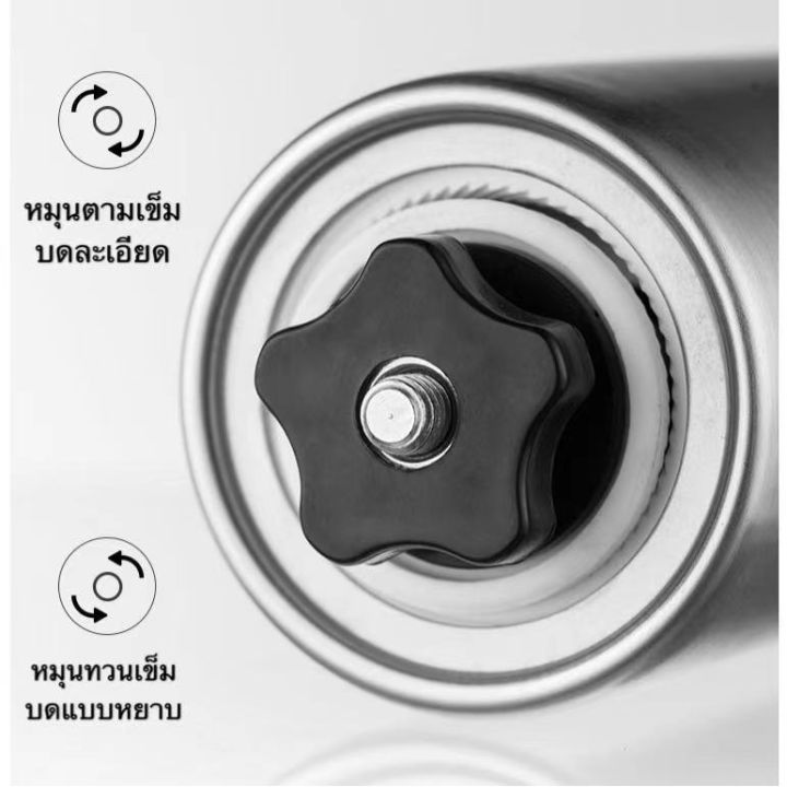 เครื่องบดกาแฟมือสแตนเลส-อุปกรณ์บด-สแตนเลส-สำหรับ-เมล็ดบดกาแฟสด-stainless-steel-hand-coffee-grinder-simpler