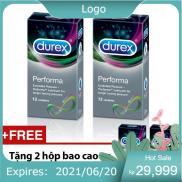 2 hộp Bao cao su keo dai Durex Performa 12pcs