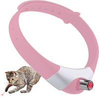 ATUBAN Wearable Automatic Cat Toys with LED LightsElectric Smart Amusing Collar for KittenInteractive Cat Toys for Indoor Cat