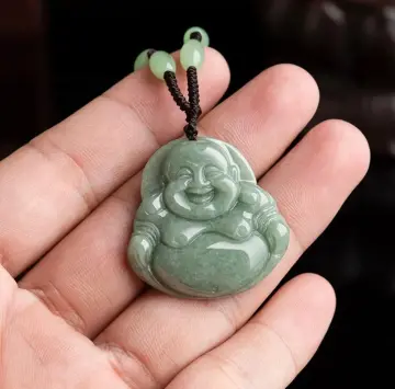 Genuine jade buddha on sale necklace