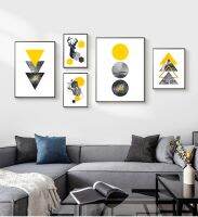 【hot】♂✇  Abstract Triangles Poster  Wall Printing Pictures Room