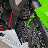 ฝาครอบไอดีป้องกันตัวกรองอากาศขาเข้าแผงติดหม้อน้ำรถมอเตอร์ไซค์สำหรับ Kawasaki Ninja 400 2018 2019 2020 2021 2022 2023