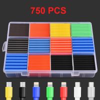 750pcs Heat Shrink Tubing Insulation Shrinkable Tubes Assortment Electronic Polyolefin Wire Cable Sleeve Kit Heat Shrink Tubes Cable Management