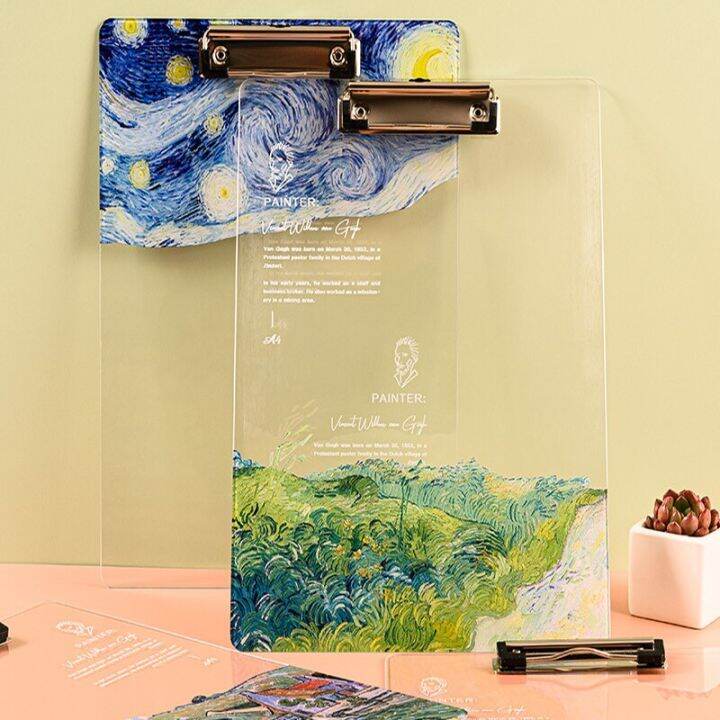 a4-thickened-acrylic-board-clip-transparent-folder-easy-to-carry-students-with-writing-pad-art-students-drawing-board-clip