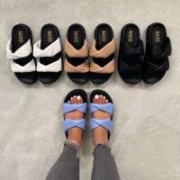 2021 Women Sandals Slip On Slides Fashion Brand Leather Flat Sandals Female Shoes Outdoor Casual Flip Flops Zapatillas Mujer