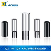 เครื่องกลึง CNC เครื่องมือ Chuck 1/2 1/4 1/8 3.175 6.35 12.7 Shank Adapter Collet สําหรับ End Milling Cutter Conversion Chuck Adapters Holder