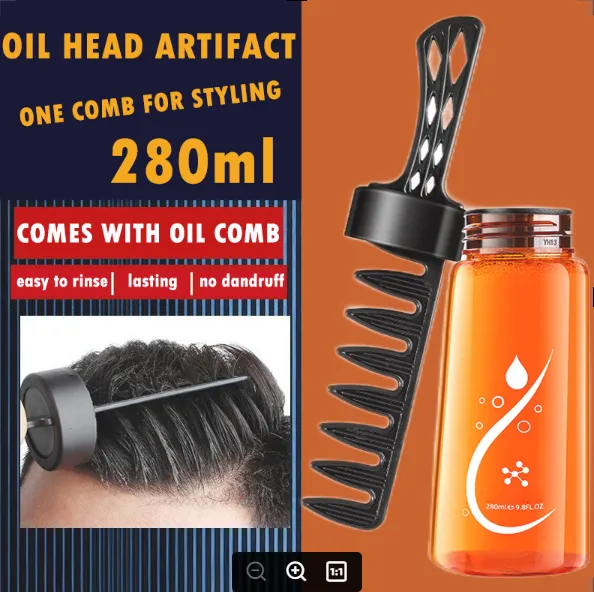 Gel comb men's special gel for hair men oil comb styling comb retro back hair  stylist