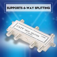 6 Way Coax Cable Splitter 5-1000MHz CATV TV Antenna TV Signal Amplifier Coaxial Signal Split Home TV Equipments