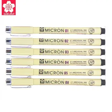 1pcs Sakura Liner Pen Set Waterproof Black Fineliner Micron Pen Design  Sketch Drawing Marker Artist Markers
