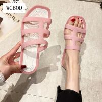 【cw】 Luxury Sandals for 2022 Clogs Shoes Flat Heel Beach Seaside Jelly 41