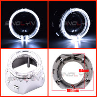 Sinolyn Projector LED Angel Eyes Shrouds LED DRL Bezel Headlight Lenses Bezel For 2.5 H1 WST Bi-Xenon Headlight Lens Accessory