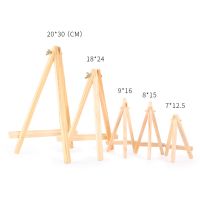 1/5pcs Natural Wood Mini Easel Frame Tripod Display Meeting Wedding Table Name Card Stand Display Holder Children Painting Craft Shoes Accessories