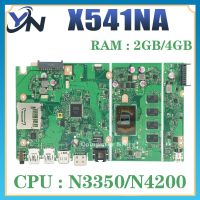 N3350 4GB X541N Laptop Motherboard For ASUS X541NA A541NA F541NA R541NA D541NA X541 Mainboard N3350/N4200 4G/2G-RAM 100% TEST OK