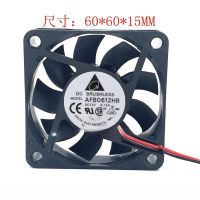 For Delta AFB0612HB 6015 12V 0.15A 6CM/cm silent dual ball fan