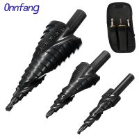 {SAVAGE Hardware Tools} 3Pcs HSS Cobalt Step Stepped Drill Bit Set 4 32MM Triangle Shank Hole Nitrogen High Speed Steel Spiral For Metal Steel