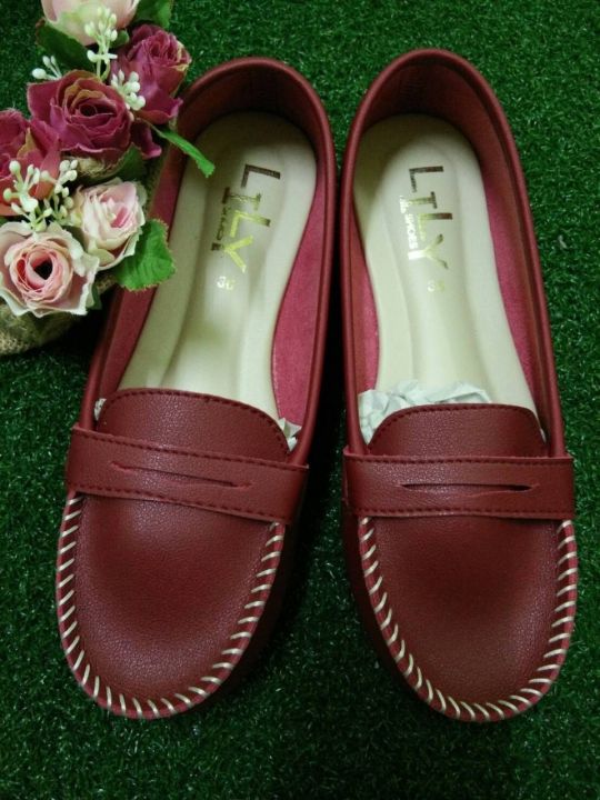 lily-shoes-รองเท้าคัทชู-หนังนิ่ม-แบบหน้ากาก-36-45