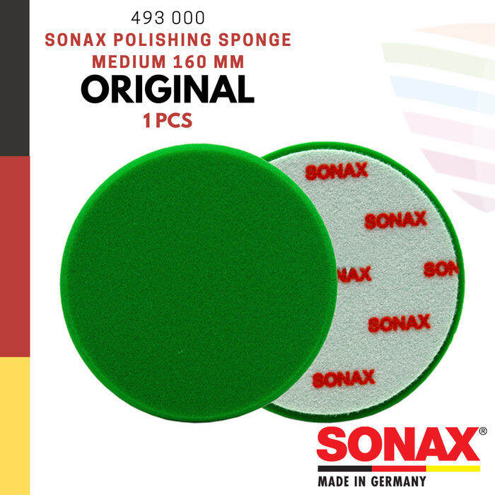 SONAX Polishing Sponge Medium, Busa Poles Foam Pad Polish 6" inch