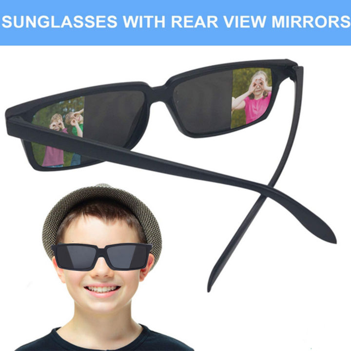 n-แว่นตาสำหรับเด็กดูข้างหลังคุณแว่นตาที่มีกระจกมองหลังแว่นกันแดดมองหลังเครื่องแต่งกาย-p-rop-ของขวัญสนุกพรรคโปรดปราน-bn99