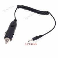 Universal DC12V 24V Pemantik Rokok Mobil Charger Retractable Kabel dengan 3A Fuse DC 3.5X1.35Mm Jack Adaptor Kabel dengan Spring