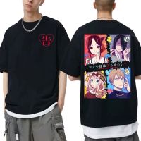 การออกแบบเดิม[S-5XL]เสื้อยืด ผ้าฝ้าย พิมพ์ลายการ์ตูนอนิเมะ Kaguya Sama Love Is War Miyuki Fujiwara สีดํา โอเวอร์ไซซ์ สําหรับผู้ชาย แลS-5XL