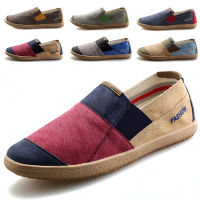 Casual Cloth Lazy Shoes High Quality Flat Shoes Mens Lightweight Daily Shoes Skidproof Fisherman Canvas Shoes