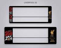 กรอบป้ายทะเบียน 3D ตัวนูน  ลาย  LIVERPOOL 02 ขนาด สั้น-ยาว มีเส้นกั้น /ไม่มีเส้นกั้นกลาง