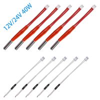 5Sets Heater Cartridge 12V 24V 40W 6x20mm With 2pin XH2.54 Terminal 100K NTC 3950 Thermistor PH2.0 2pin Heating DIY 3D Printer