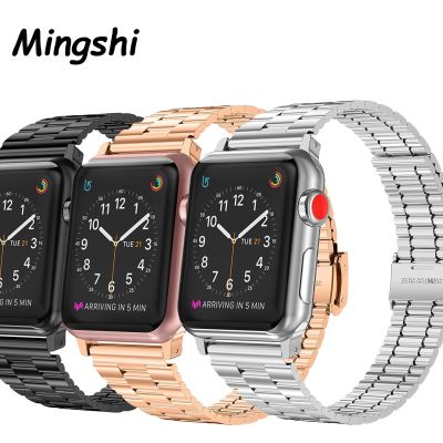 Slim Stainless Steel Band For Apple Watch8 7 6 5 4 3 42mm 40MM 44MM Metal Watchband Bracelet Strap for iWatch Series Accessories Straps