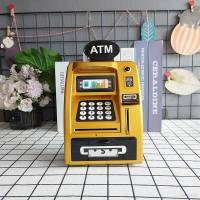 ATM Piggy bank creative children mini safe cartoon password roll coin deposit box large capacity