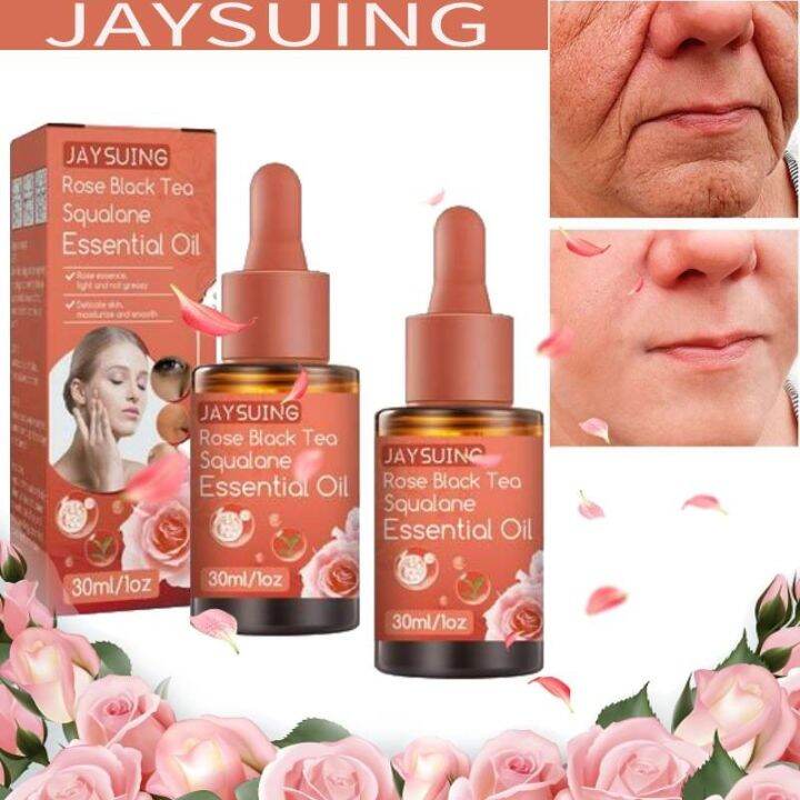 Jaysuing Rose Black Tea Squalane Serum Improves Dullness Dryness