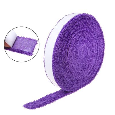 1 Reel 10M Towel Glue Grip Badminton Tennis Racket Overgrips Non-Slip Sweat Band Grip Tape