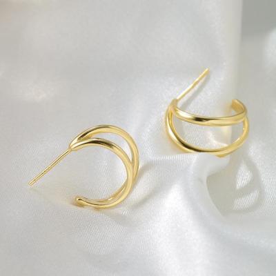 [COD] circle earrings womens summer niche high-end Korean temperament 2021 new