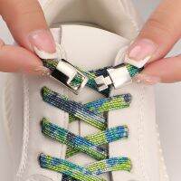 【HOT】✠☫ Elastic Laces Sneakers Flats buckle No Tie Shoelaces Adults Kids Fashion Glitter Rubber Shoelace Shoe Accessories