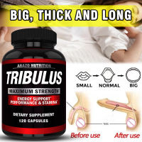 Tribulus Terrestris Extract Powder - เพิ่มฮอร์โมนเพศชายพร้อม Estrogen Blocker - Arazo Nutrition - 120 แคปซูล