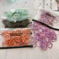 [A innovation] 100ชิ้น/แพ็ค3ซม. ยางยืดสำหรับสองสี HairbandsSmallTie เชือกหมากฝรั่ง ToddlerAccessorie