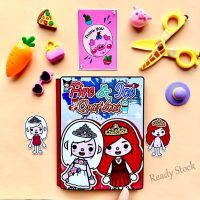 【Ready Stock】 ∋₪™ C30 Toca Boca Fire Ice Princess House- Paper Doll