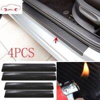 Hot New 4Pcs/Set 3D Carbon Fiber Car Scuff Anti-Scratch Film Stickers