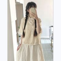 สไตล์วินเทจของผู้หญิง Huai tops skirts two suits summer improved hanfu han dress element tender child