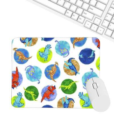 （A LOVABLE）ภาพวาดสีน้ำมันไดโนเสาร์แฟชั่น NordicMousepad สำหรับ LaptopDesk MatPad ข้อมือ Restsddesk เสื่อ