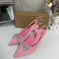 【Free Shipping】NewZara~ Pointed Bow Rhinestone Pumps