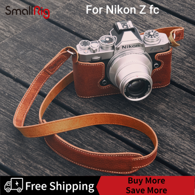 SmallRig เคสหนังครึ่งพร้อมสายคล้องไหล่สำหรับ Nikon Z Fc 3481
