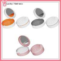 LUCKY HAIRACC อาหารเกรดพีพี เคสรีเทนเนอร์ แบบพกพาได้ สองชั้น กล่องถาดฟันปลอม ภาชนะใส่ฟัน กล่องฟันปลอมปลอม คนแก่แบบโบราณ