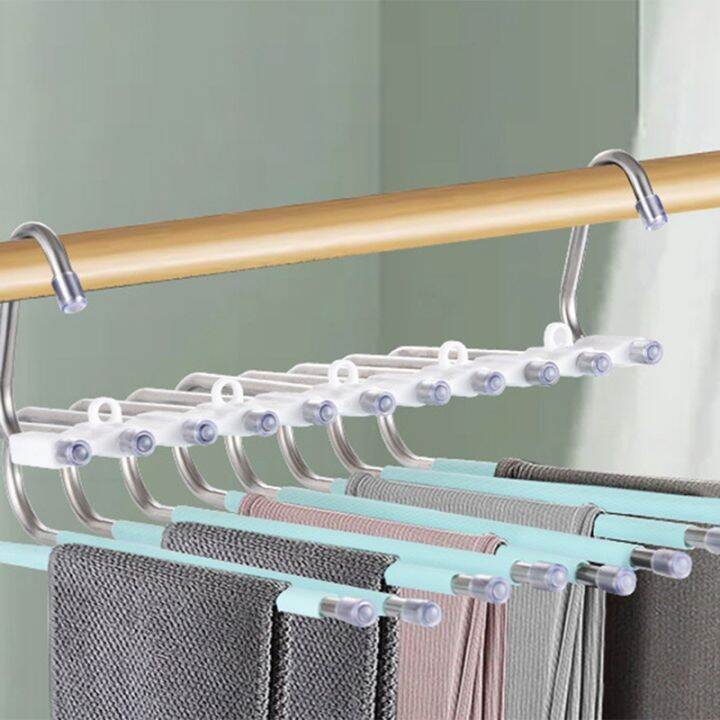 9-in-1-pants-hanger-for-clothes-rack-adjustable-closet-organizer-trouser-storage-rack