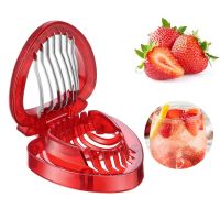 Making Strawberry Slicer Tools kitchen Gadgets