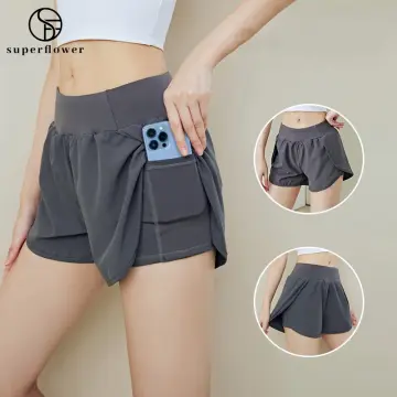 SUPERFLOWER Fitness Women Shorts Push Up Sexy Hip Workout Running Tight  Shorts Two Side Bandage Rope Quickly-dry Yoga Shorts