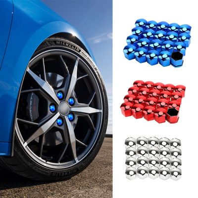 【CW】 20pc Car Caps Protection Anti Rust Hub Screw Cover Tyre Exterior Decoration 17MM 19MM