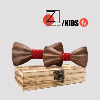 Wood Children Bow Tie Clothing Accessories Baby Boy Kid Solid Color Gentleman Shirt Neck Tie Bowknot Party Fashion Bowtie Ties Boys Clothing