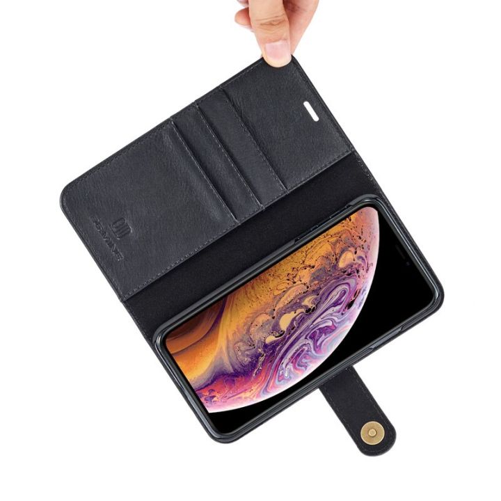 dg-ming-เคสหนังหนังวัวสำหรับ-iphone-x-xs-max-xr-8-7-6s-6-plus-5s-se-เคสมือถือฝาพับที่ถอดออกได้กระเป๋าเก็บบัตรเคสโทรศัพท์ไอโฟนแบบหนัง